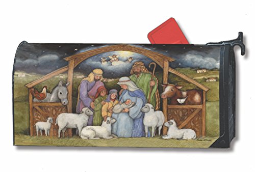 Holy Family Nativity Large Oversized Mailbox Cover Christmas Religious Manger