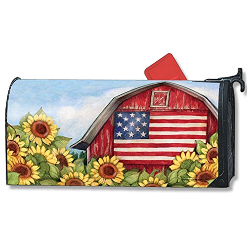 Old Glory Barn Fall Large Mailbox Cover Autumn Sunflowers Oversized MailWraps