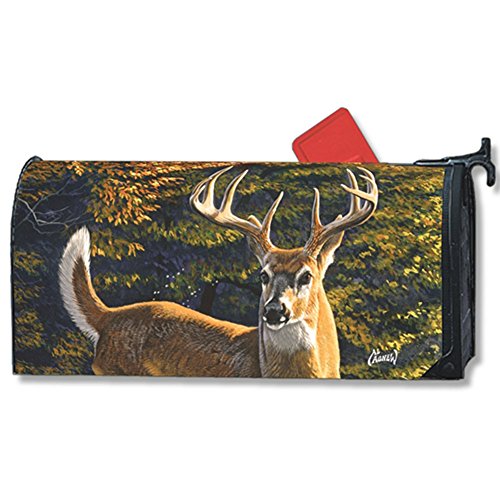 Whitetail Buck Fall Large Oversized Mailbox Cover Autumn Deer MailWraps