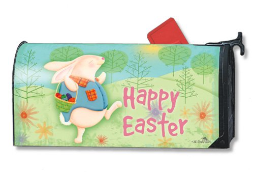 Easter Morning Bunny Magnetic Mailbox Cover Mailwraps Magnet Works