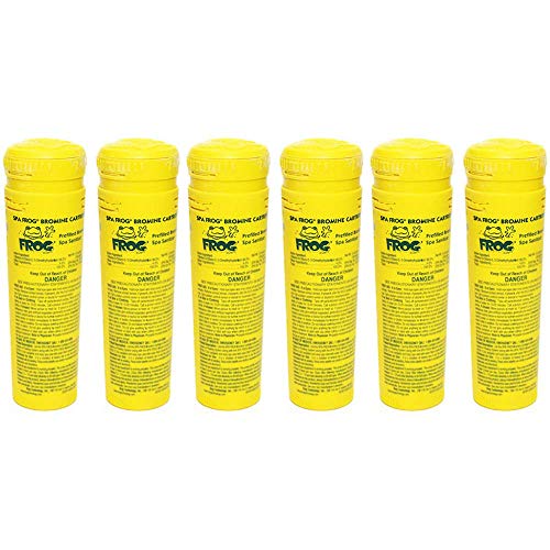 SPA FROG 6 Pack of Bromine Cartridges Bundled with Pearsons Scumball Absorber