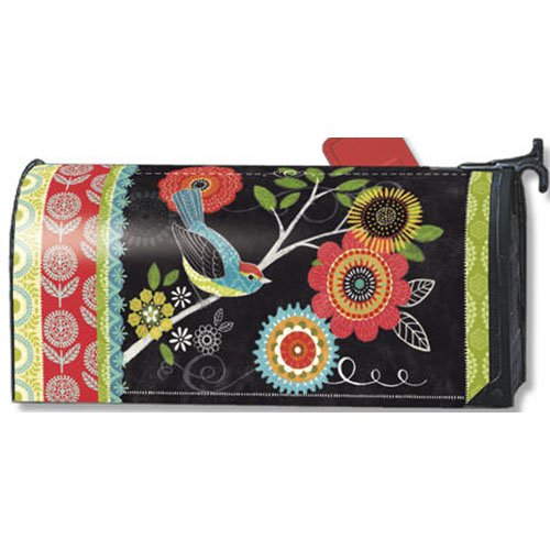 Mailwraps Boho Birds Mailbox Cover 02003