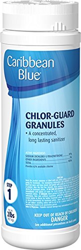 CHLOR-GUARD CHLORINE GRANULES by Caribbean Blue Pool Spa Chemicals 2 LB
