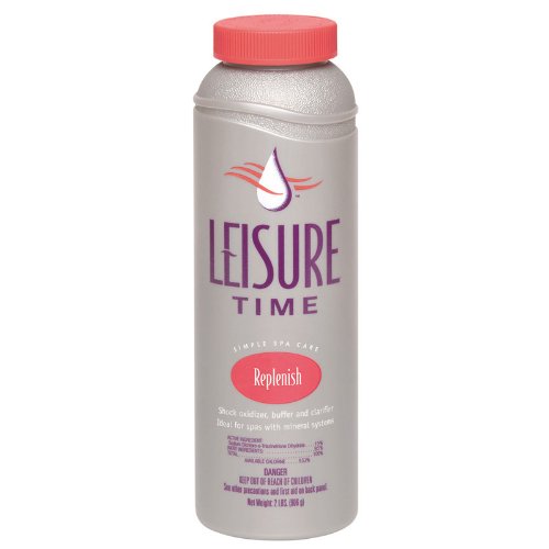 Leisure Time 22 lb REPLENISH Clarifier Buffer Oxidizer and Spa Shock 45310 For Hot Tubs and Spas 2x2 lb Bottles 4 lbs Total