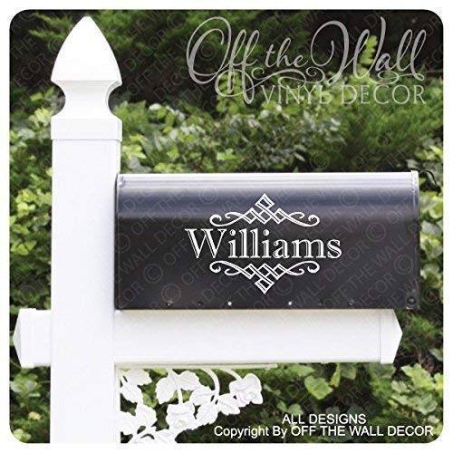 Includes 2 Vinyl Mailbox Lettering Decoration D11