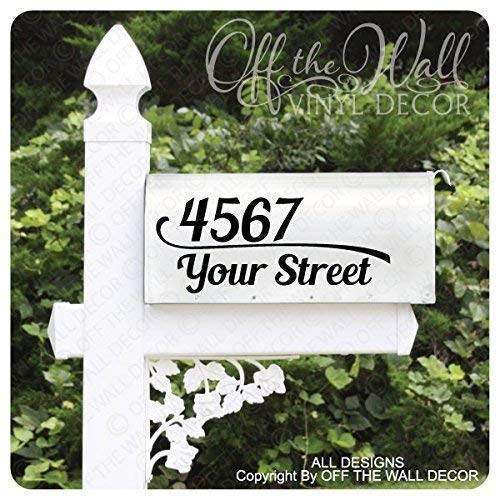 Includes 2 Vinyl Mailbox Lettering Decoration D34