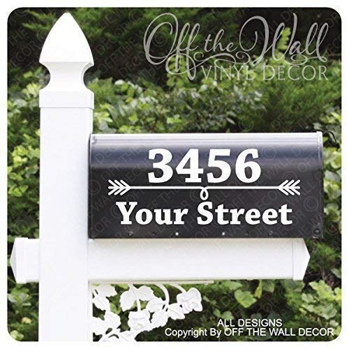 Includes 2 Vinyl Mailbox Lettering Decoration D37