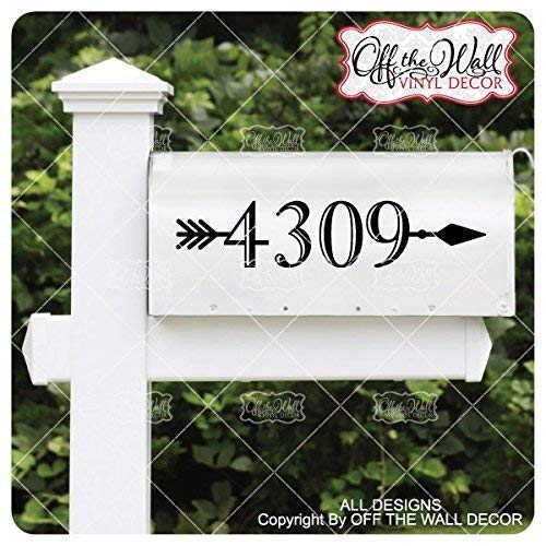 Includes 2 Vinyl Mailbox Lettering Decoration D39