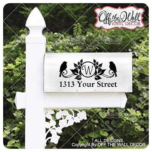 Includes 2 Vinyl Mailbox Lettering Decoration D40