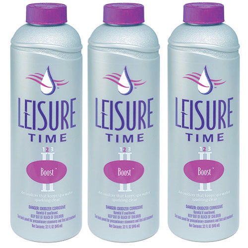 (ship From Usa) Leisure Time Spa Chemicals Boost Non-chlorine Shock - 3 X 1 Quart /item No#e8fh4f85499114