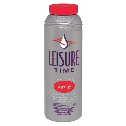 Leisure Time 1.75 Lb Renew Non-chlorine Spa Shock Oxidizer Tablets 45305 For Hot Tubs, Spas And Portable Spas