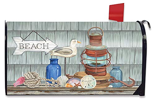 Briarwood Lane Beachy Vibes Summer Large Mailbox Cover Nautical Rustic Oversized