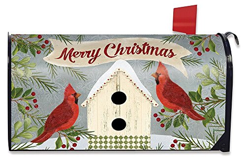 Briarwood Lane Christmas Cardinal Birdhouse Large Mailbox Cover Primitive Oversized