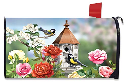 Briarwood Lane Home Sweet Birdhouse Spring Large Mailbox Cover Floral Oversized