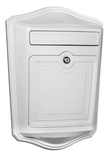 Architectural Mailboxes 2540w Maison Locking Wall Mount Mailbox White Model 2540w Outdooramp Hardware Store