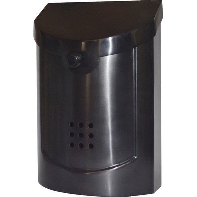 Ecco E5 Wall Mounted Mailbox Black Pewter Plated Small