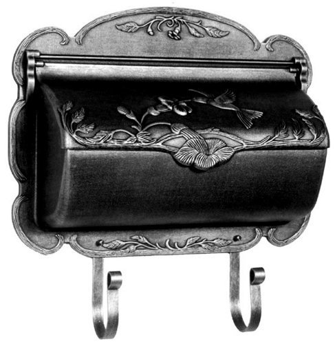 Hummingbird Horizontal Wall Mounted Mailbox Finish Black