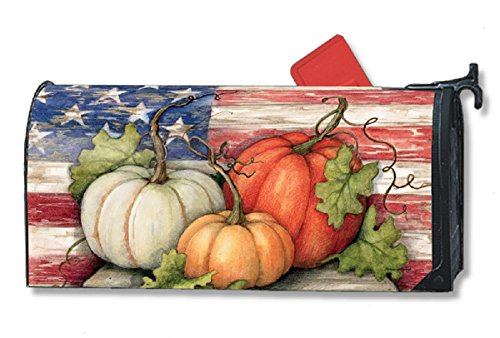 Mailwrap - Patriotic Pumpkins - Large Mailbox Cover