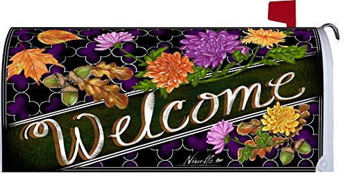  WELCOME MUMS  - Magnetic Mailbox Makeover Cover - Fall Theme