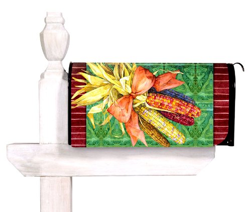 Indian Corn Magnetic Mailbox Cover Fall Autumn Standard Curb-a-Peel