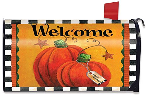 Pumpkin Autumn Welcome Primitive Mailbox Cover Fall Standard Briarwood Lane