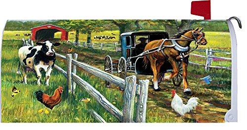  Horse and Buggy  - Mailbox Makeover - Vinyl Magnetic Cover