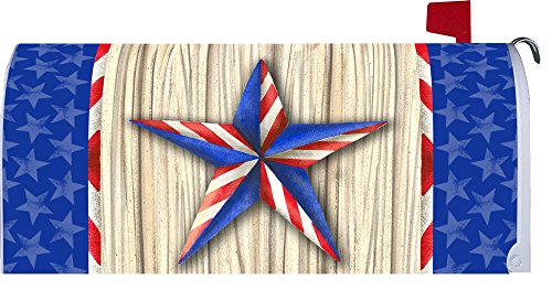  Patriotic Star  - Patriotic - Mailbox Makeover - Vinyl Magnetic Cover