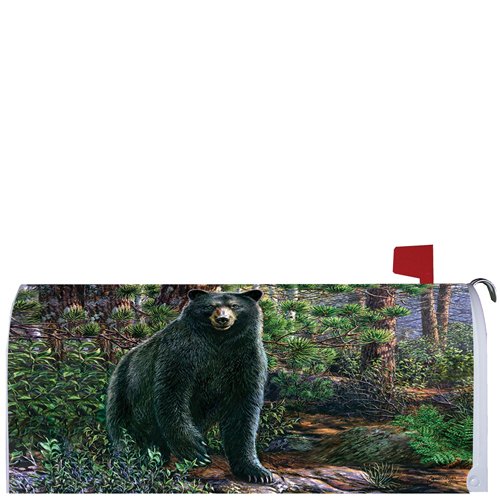 " Black Bear " - Mailbox Makeover - Vinyl Magnetic Cover