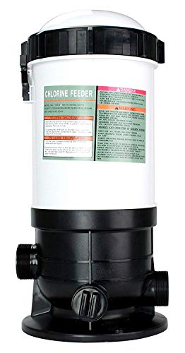Rx Clear Pool Off-line Chlorinator  for In-ground Swimming Pools  Chemical Chlorine Feeder  Holds Up to 20 Pounds of 3 Slow Dissolving Chlorine Tabs