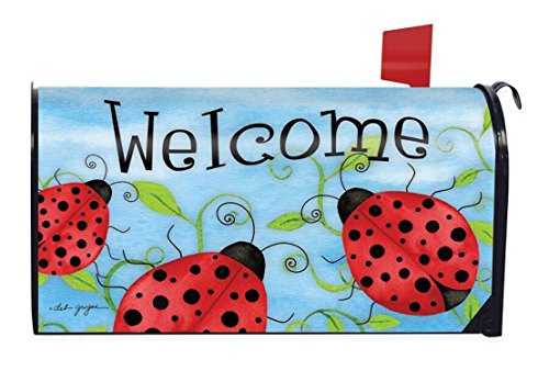 Ladybug Welcome Spring Mangetic Mailbox Cover Critters Briarwood Lane