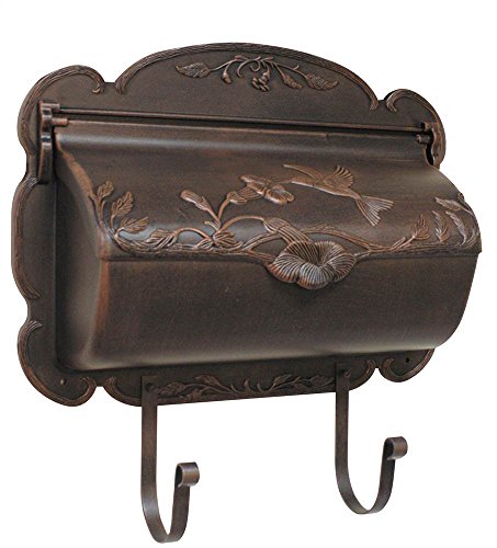 Hummingbird Horizontal Mailbox In Copper verde Green