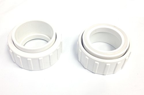 2 Pack Salt Cell 2-inch Union Nut And Tailpiece Replacement For Hayward Chlorine Generators Glx-cell-union
