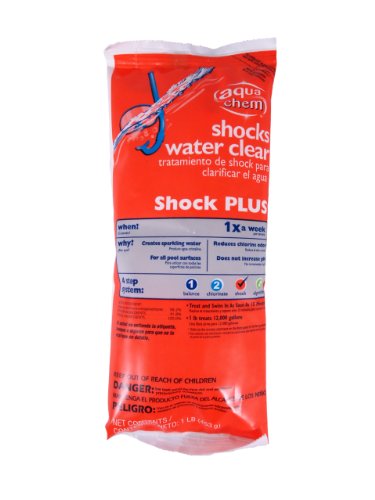 Aqua Chem 22816aqu Shock Plus Water Clarifier For Swimming Pools 1-pound
