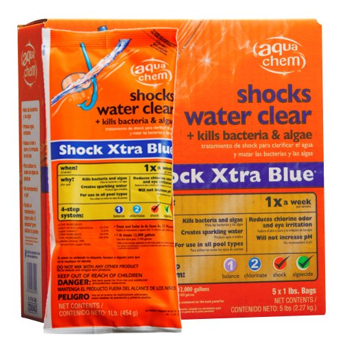 Aqua Chem 5-pack Shock Xtra Blue For Swimming Pools 5 Pounds