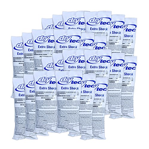 DryTec 23224-24 Extra Shock Treatment for Swimming Pool Chlorine Bag Pack of 24 1 lb