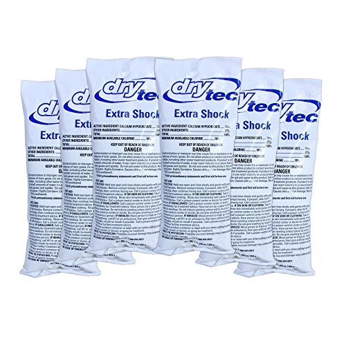 Drytec 23224-06 Extra Shock Treatment For Swimming Pool Chlorine Bag pack Of 6 1 Lb