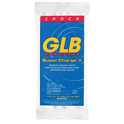 GLB Pool and Spa Products GLB71428A Calcium-Hypochlorite Super Charge Shock 1 lb