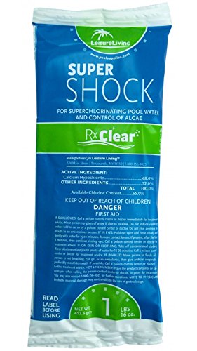 Rx Clear Super Shock For Chlorinating Pool Water 12 Pack