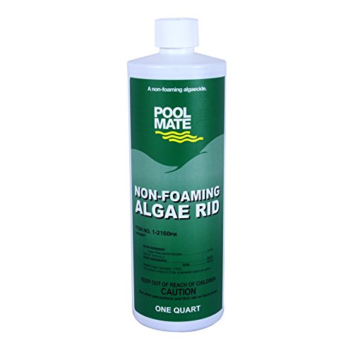 Pool Mate 1-2160 Non-foaming Algae Rid Swimming Pool Algaecide 1-quart