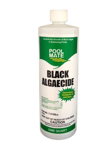 Pool Mate 1-2190 Black Algaecide for Swimming Pools 1-Quart