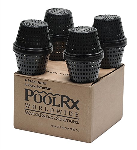 PoolRx 101067 Black Units Swimming-Pool-Algaecides 4 Pack 20000-30000 gallon