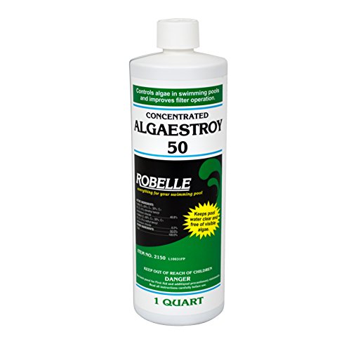 Robelle 2150 Concentrated Algaestroy 50 Algaecide for Swimming Pools 1 quart
