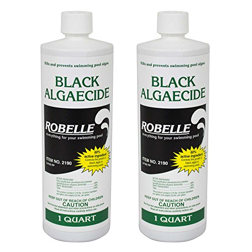 Robelle 2190-02 Black Algaecide for Swimming Pools 2 Pack 1 quart
