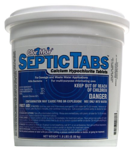 Clor Mor Septic Sewage System Chlorine Tablets - 72lbs