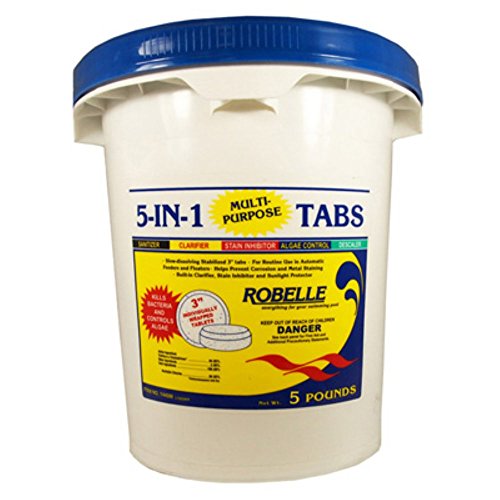 Robelle 1440M 5-in-1 Multi-Purpose 3 Chlorine Tabs 40 lb