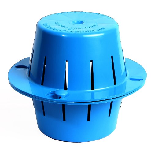The Sunken Treasure - Sinking  Floating Pool Chlorine Dispenser - Sinks Sanitizes Pool Water Then Floats Up for Refilling - Uses 3 Inch Chlorine Tabs Light Blue