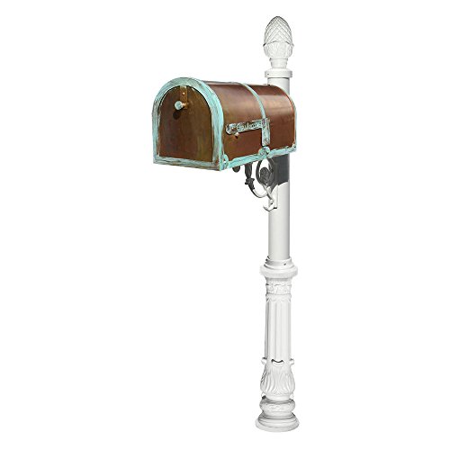 Qualarc Provincial Brass Mailbox with Lewiston Post