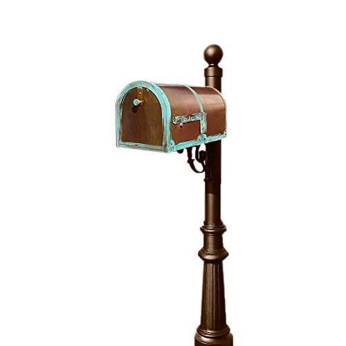 Qualarc Provincial Brass Mailbox with Lewiston Post