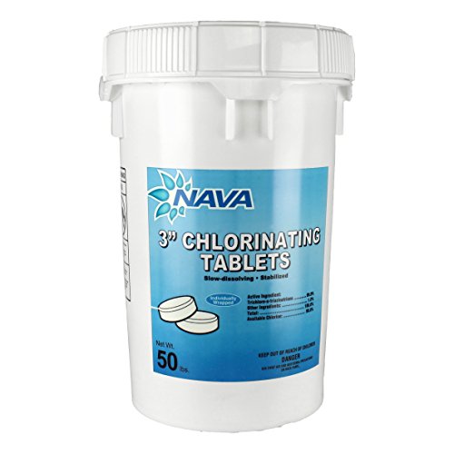 Nava 12000295 3-inch Chlorinating Tablets For Swimming Poolspa 50 Lbs