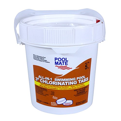 Pool Mate 1-1405m All-in-1 Swimming Pool 3-inch Chlorinating Tablets 5-pound